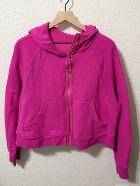 Bright Magenta Zip Hoodie